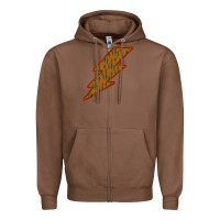 Chestnut Western Cactus Lightning Orange Background Zipper Hoodie - Bettercallsaul