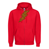 Red Western Cactus Lightning Orange Background Zipper Hoodie - Bettercallsaul