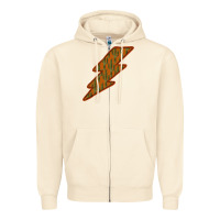 Sandshell Western Cactus Lightning Orange Background Zipper Hoodie - Bettercallsaul