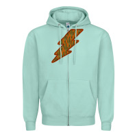 Seafoam Western Cactus Lightning Orange Background Zipper Hoodie - Bettercallsaul