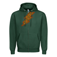 Sports Green Western Cactus Lightning Orange Background Zipper Hoodie - Bettercallsaul