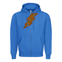 True Royal Western Cactus Lightning Orange Background Zipper Hoodie - Bettercallsaul