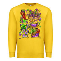 Lemon Mardi Gras love Premium Sweatshirt - HowdyJamesFarm