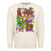 Sandshell Mardi Gras love Premium Sweatshirt - HowdyJamesFarm