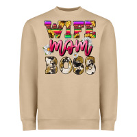 Mushroom wife mom boss daisy Heavyweight Sweatshirt - NancyCooperArtShop