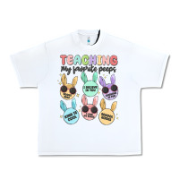 White teahing my favorite peeps Urban Heavy Tee - MaliasSmallBusiness