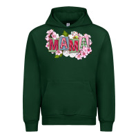 Forest Green Mother's Day mama Urban Hoodie - FaDigitalArtStudio