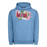 Pigment Pebble Blue Mother's Day mama Urban Hoodie - FaDigitalArtStudio