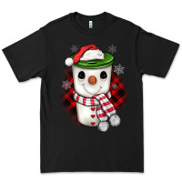 Black Christmas snowman coffee Premium Tee - JahusDesignShop