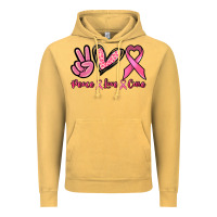 Vintage Mustard Peace love cure Vintage Hoodie - NancyCooperArtShop