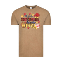 Vintage Coffee it's a softball kinda day Vintage Tee - MaliasSmallBusiness