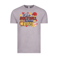 Vintage Zinc it's a softball kinda day Vintage Tee - MaliasSmallBusiness