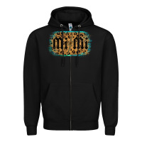 Black Leopard Pattern Mimi Tried Zipper Hoodie - Bettercallsaul