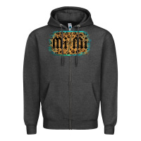 Charcoal Heather Leopard Pattern Mimi Tried Zipper Hoodie - Bettercallsaul