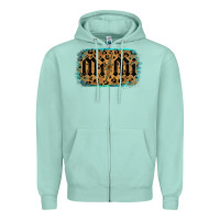 Seafoam Leopard Pattern Mimi Tried Zipper Hoodie - Bettercallsaul