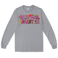 Heather Grey little miss valentine Long Sleeve Tee - NancyCooperArtShop
