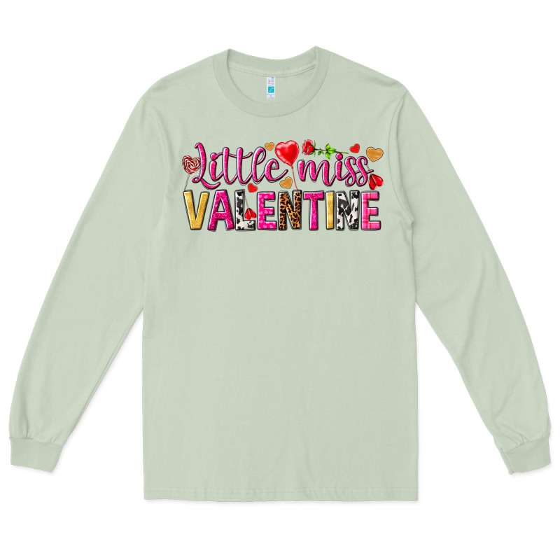 Little Miss Valentine Long Sleeve Tee by NancyCooperArtShop | Teevron