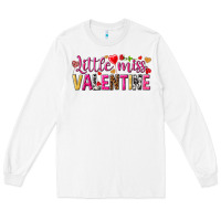 White little miss valentine Long Sleeve Tee - NancyCooperArtShop