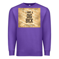 Purple sarcastic funny i have a dig bick Premium Sweatshirt - TumblerDesignByShophia