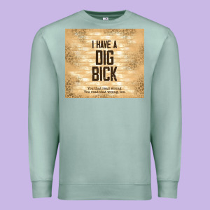 Sarcastic Funny I Have A Dig Bick Premium Sweatshirt Designed By Tumblerdesignbyshophia