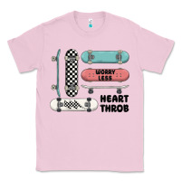Bubblegum Pink worry less Classic Tee - MaliasSmallBusiness