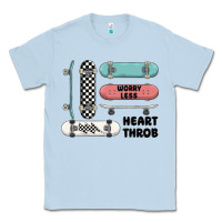 Dusty Blue worry less Classic Tee - MaliasSmallBusiness