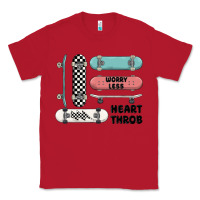 Red worry less Classic Tee - MaliasSmallBusiness