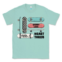 Seafoam worry less Classic Tee - MaliasSmallBusiness