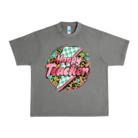 Tornado happy teacher lighting bolt Urban Heavy Tee - MaliasSmallBusiness