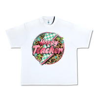 White happy teacher lighting bolt Urban Heavy Tee - MaliasSmallBusiness