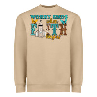 Mushroom worry ends when faith begins Heavyweight Sweatshirt - NancyCooperArtShop