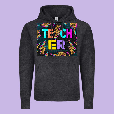 Western Teacher Flash Vintage Hoodie Designed By Lillyallendesigns