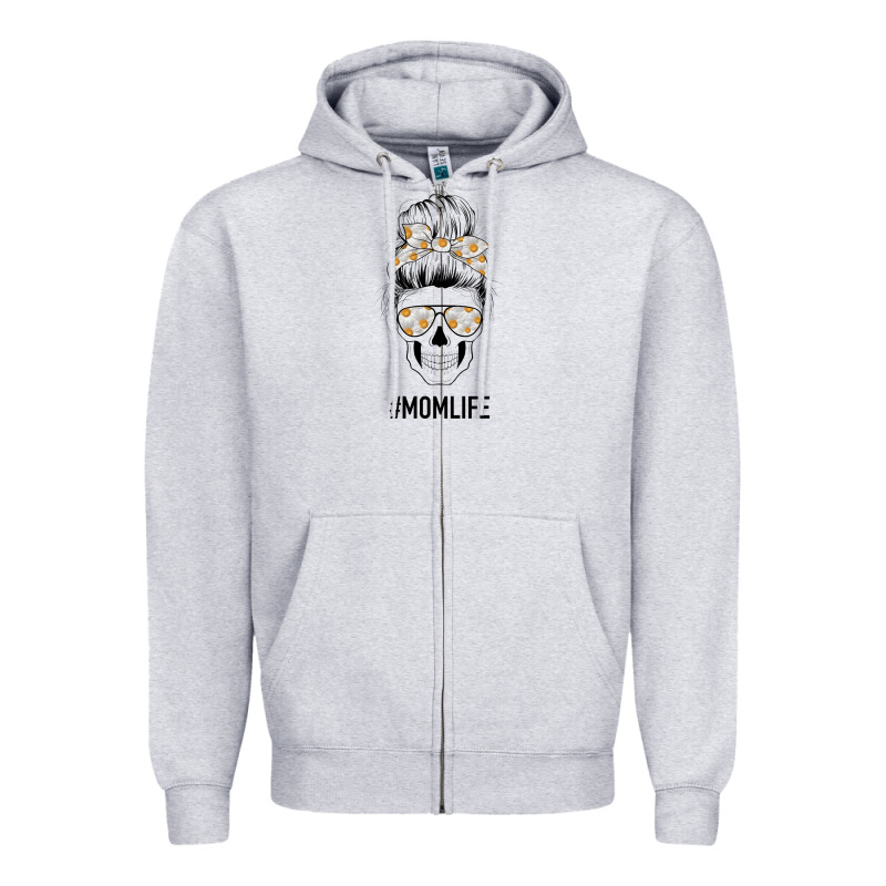 Daisy Mom Skull Zipper Hoodie by Bettercallsaul | Teevron