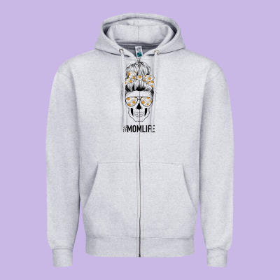 Daisy Mom Skull Zipper Hoodie Designed By Bettercallsaul