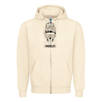 Sandshell Daisy Mom Skull Zipper Hoodie - Bettercallsaul