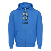 True Royal Daisy Mom Skull Zipper Hoodie - Bettercallsaul