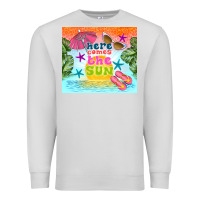 Dove Grey here comes the sun Premium Sweatshirt - TumblerDesignByShophia