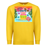 Lemon here comes the sun Premium Sweatshirt - TumblerDesignByShophia