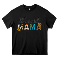 Black blessed mama Heavy Core Tee - CowhideDigitalArt
