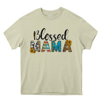 Mossy blessed mama Heavy Core Tee - CowhideDigitalArt