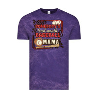 Cloud Purple somebody's loud mouth baseball mama Vintage Tee - MaliasSmallBusiness