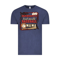 Vintage Denim somebody's loud mouth baseball mama Vintage Tee - MaliasSmallBusiness