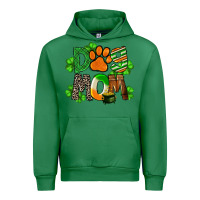 Emerald St. Patricks Dog Mom Urban Hoodie - FaDigitalArtStudio