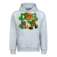 Heather Grey St. Patricks Dog Mom Urban Hoodie - FaDigitalArtStudio