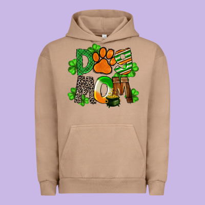 St. Patricks Dog Mom Urban Hoodie Designed By Fadigitalartstudio