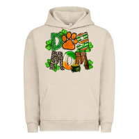 Pigment French Oak St. Patricks Dog Mom Urban Hoodie - FaDigitalArtStudio