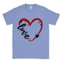 Colony Blue valentines day heart Classic Tee - MaliasSmallBusiness