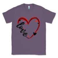 Lavender valentines day heart Classic Tee - MaliasSmallBusiness