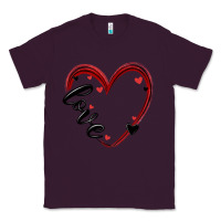 Plum valentines day heart Classic Tee - MaliasSmallBusiness
