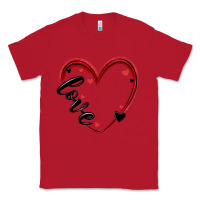 Red valentines day heart Classic Tee - MaliasSmallBusiness